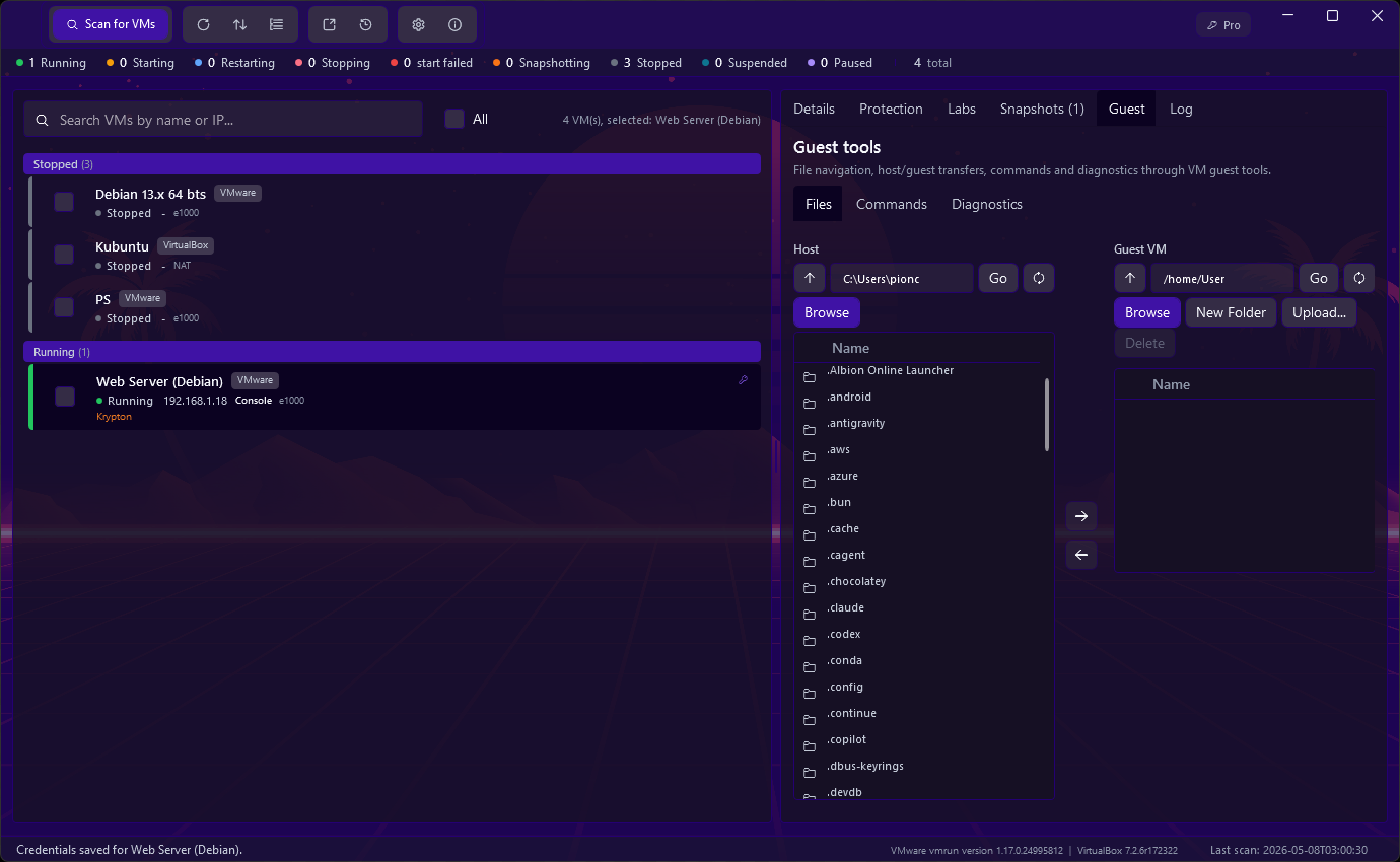 Capture VMANAGER 3