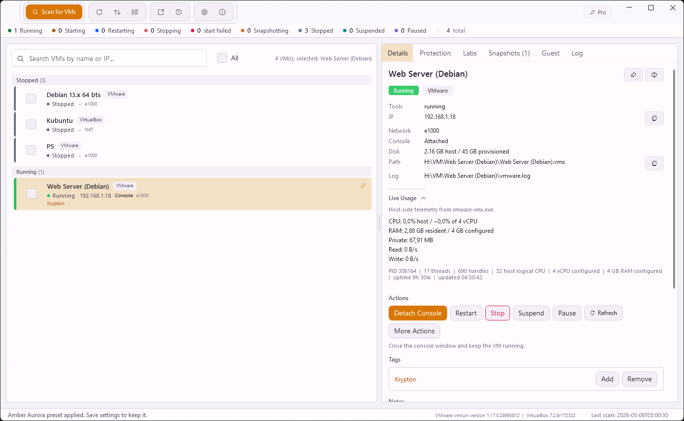 Capture VMANAGER 6
