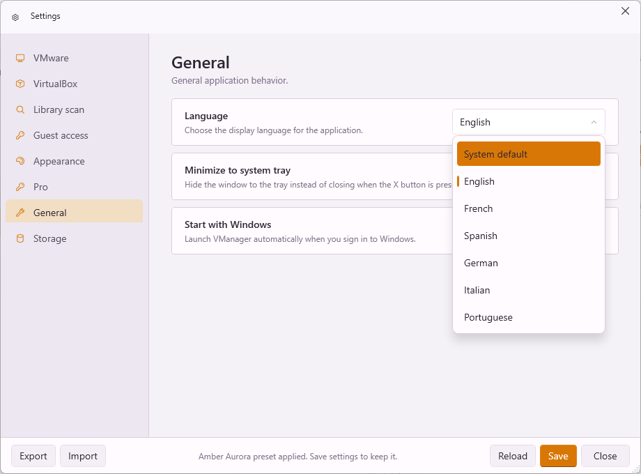 Capture VMANAGER 8
